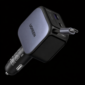 UGREEN 60W infällbar billaddare